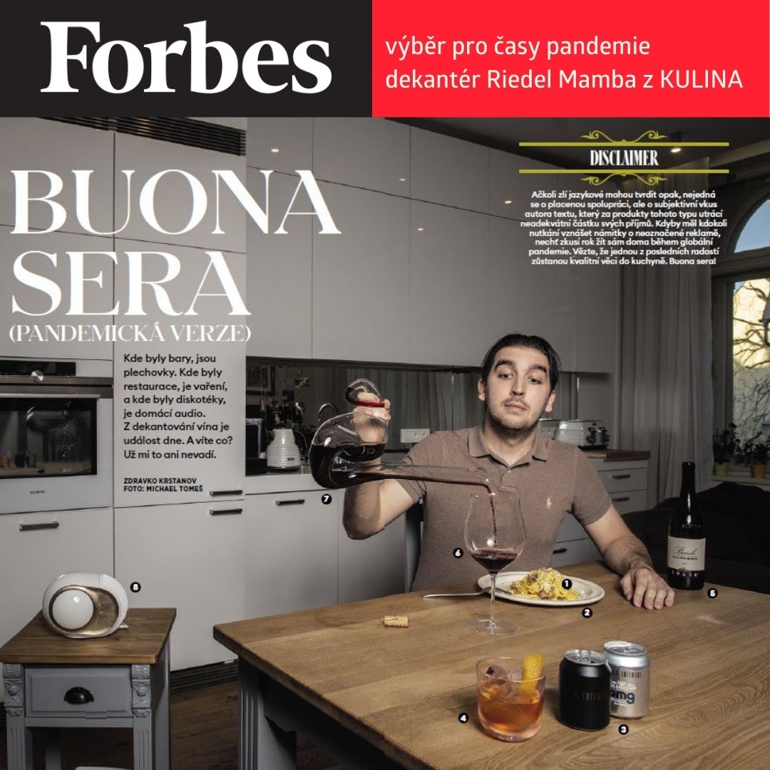 Forbes tipy - dekantér Mamba